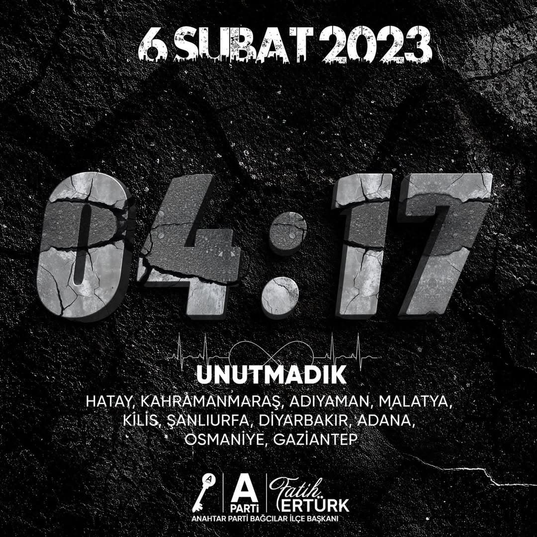 Asrın felaketi olarak hafızalarımıza kazınan bu büyük acının yıl dönümünde, kaybettiğimiz canları rahmetle anıyor; geride kalan tüm vatandaşlarımıza sabır ve başsağlığı diliyoruz. Acımız da yasımız da ortak. Unutmadık, unutturmayacağız.