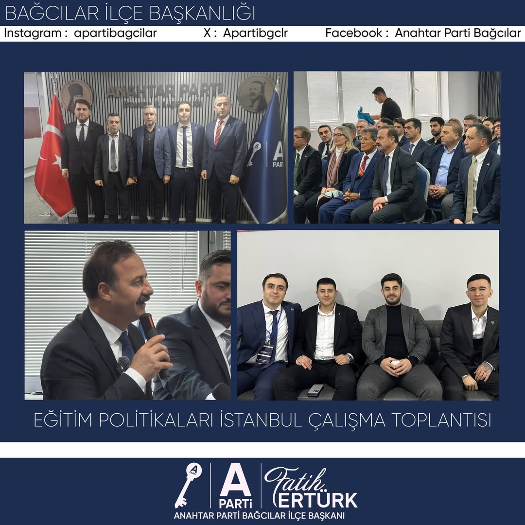 Anahtar Parti Ekonomi Politikaları Başkanlığı tarafından düzenlenen İstanbul Bölgesi Çalışma Toplantısı, Genel Başkanımız Yavuz Ağıralioğlu’nun katılımlarıyla gerçekleştirildi