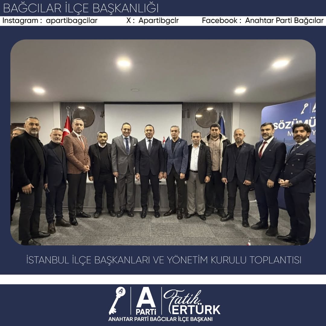 Teşkilat Başkanımız Sayın Tahir Keskinkılıç ve Teşkilat Başkan Yardımcımız Sayın Musa Malik Yıldırım’ın katılımlarıyla gerçekleştirilen 3 Kademe Yönetim Kurulu Toplantısına, Anahtar Parti Bağcılar İlçe Başkanlığı olarak katılım sağladık. - 2